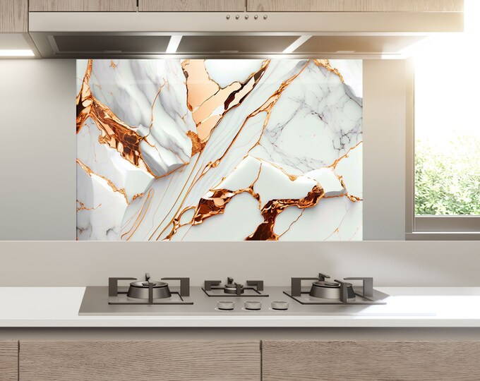 Backsplash Tile- Color Tempered Glass Wall Protection-Kitchen Backsplash-Splashback Kitchen Decoration-Bathroom Backsplash Stained Wall Art