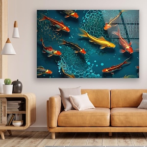 Tempered Glass Art-Glass Printing Art-Tempered Glass Wall Art-Glass Wall Decor-Aquarium wall art-Aquarium decor-Deep sea Fish wall art