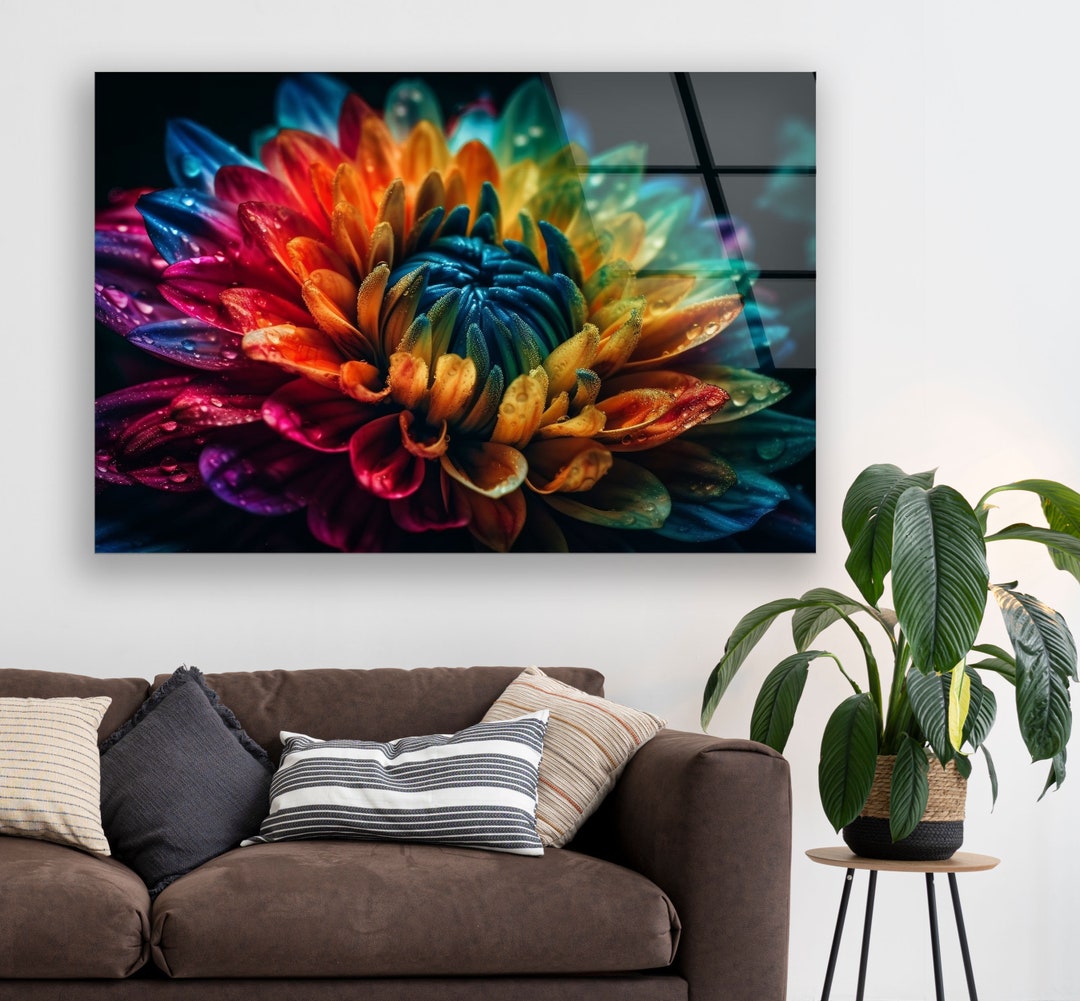 Glass Printing Wall Artlarge Wall Decor Living Roomuv Painted Glass