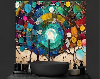 Tempered Glass Backsplash Tile: Kitchen & Bathroom Decor