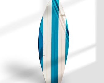 Glass Wall Art-Oversize office Wall Decor-Fractal Wall Hanging-Extra Large Wall Art-Abstract Wall Art-- Surfboard-