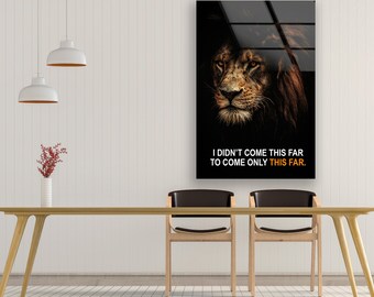Tempered Glass Lion & Tiger Wall Art - Extra Large Framed Print