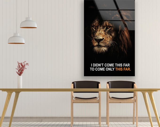 Tempered Glass Wall Art-Framed Wall Art-Extra Large Wall Art for Living Room Decor-Glass Printing Wall Decor-Wild Animal Lion Tiger Wall Art