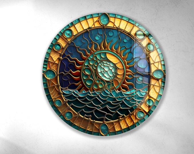 Tempered Glass Wall Art Zen Spa Stones Glass Wall Decor-Beach Stones Stained Home Decor-Glass Printing-Stained Wall Art-Tempered Glass Art