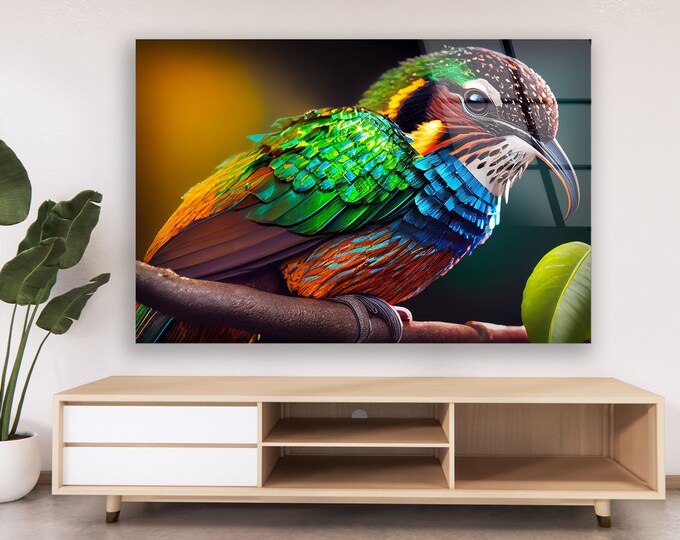 Mega Size Glass Print Wall Arts For Big Wall-Office Decor gift-Tempered Glass Printing Wall Art-Lake View Wall Art-Birds Pier Wall Art