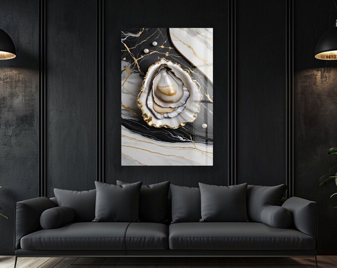 Tempered Glass Wall Art-Abstract Round Wall Art Gift-Abstract Wall Art-Tempered Glass Art-Glass Wall Decor-Glass Printing-Round Wall Decor