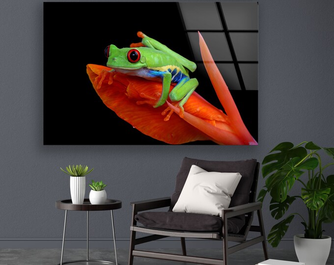 Glass Wall Art -Oversized office Wall Decor-Animal Art Wall Hanging- Extra Large Wall Art - Tempered Glass -  Animal Picture