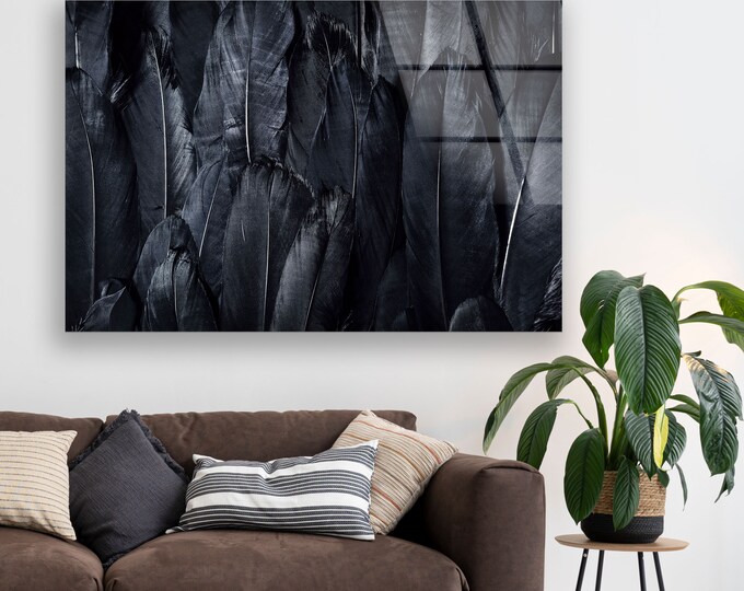 Tempered Glass Wall Art For Restaurant Office -Flower Large Glass Wall Art-Flower Wall Art-Abstract Wall Art- Wall Art