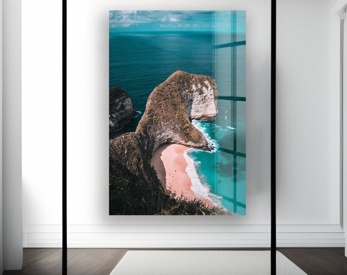 Tempered Glass Wall Art-Wall Decor--Glass Printing-Large Wall Art-Wall Hangings-Lake View Nature Landscape Wall Art Gift for her