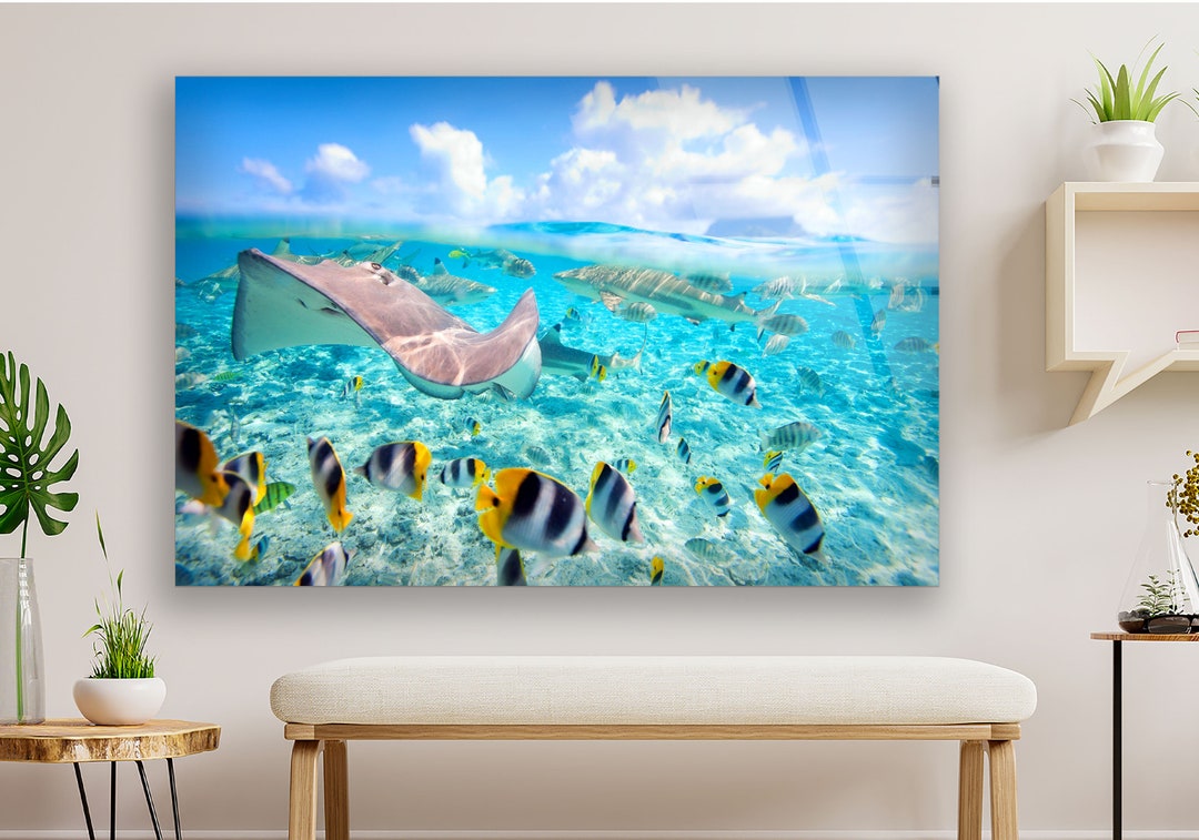 Tempered Glass Framed Wall Artwall Printingglass Wall Art