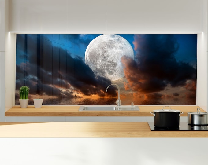 Kitchen Glass Splashback-Tempered Glass Beach Stones Backsplash Tile Kitchen Backsplash Tiles-Cooker Panel Waterproof-Bathroom Spa Decor-