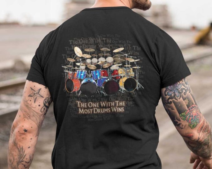 TABOO Drummer T-Shirt | Colorful Drums, Music Lover Gift