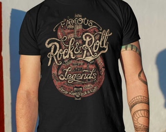 TABOO Rock & Roll Legends Script - Music, Vintage, Band Logos, T-Shirt