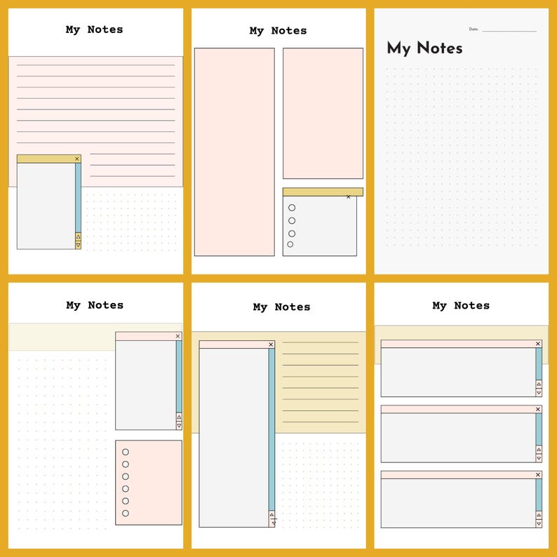 Kids Notebook, Empty Blank Note Page for Kids, 50 Pages, Bonus Positive ...