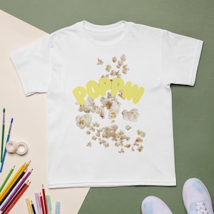 poppin popcorn süßes witziges T-Shirt für Kinder