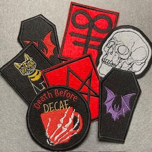 Geborduurde patch: esthetische opstrijk-/naaipatch voor jassen, tassen, hoeden