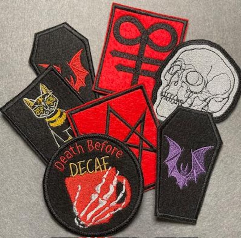 Embroidered Patch - Iron-On/Sew-On Aesthetic Patch for Jackets, Bags, Hats image 1