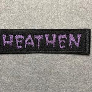 Embroidered Patch - Iron-On/Sew-On Aesthetic Patch for Jackets, Bags, Hats Heathen(Purple)