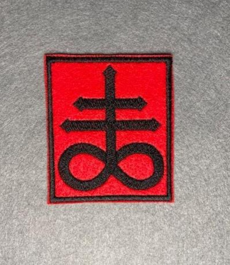 Embroidered Patch - Iron-On/Sew-On Aesthetic Patch for Jackets, Bags, Hats Lucifer/Sulfur