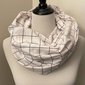 Window Plaid Flannel Infinity Scarf