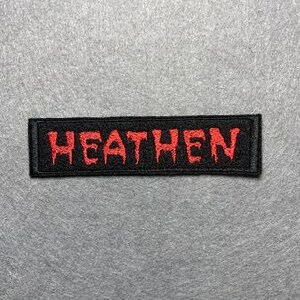 Embroidered Patch - Iron-On/Sew-On Aesthetic Patch for Jackets, Bags, Hats Heathen(Red)