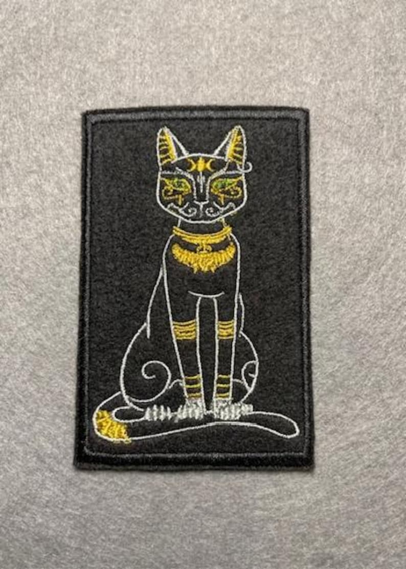 Embroidered Patch - Iron-On/Sew-On Aesthetic Patch for Jackets, Bags, Hats Bastet