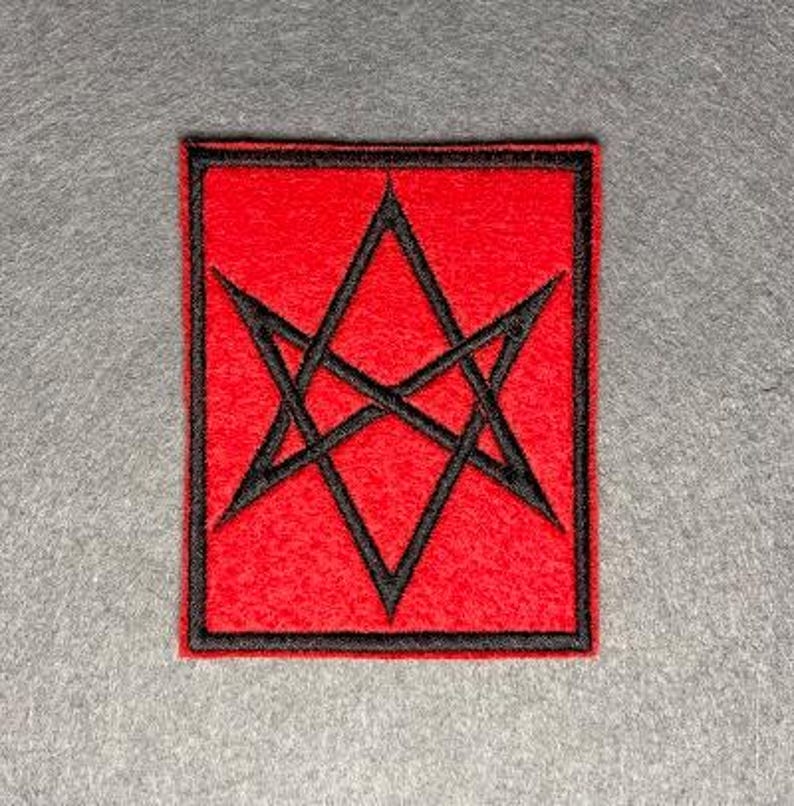 Embroidered Patch - Iron-On/Sew-On Aesthetic Patch for Jackets, Bags, Hats Hexagram