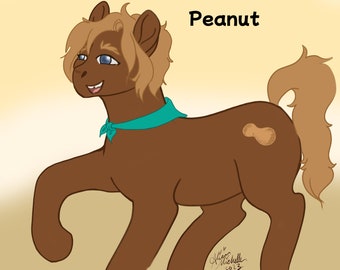 Peanut MLP earth pony inspired adoptable