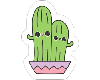 Cactus Sticker,  Succulent Stickers, House Plant Stickers, Vinyl Sticker, Water Bottle Decals, Laptop Stickers,Trendy Stickers,Cute Stickers