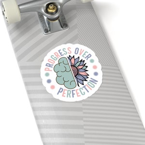 Progress Over Perfection Sticker, Speech Therapist Sticker, SLP Sticker ...
