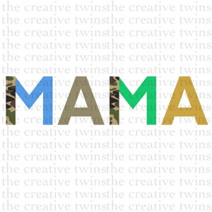 Camo Mama PNG digital design | sublimation design | Camo | digital download