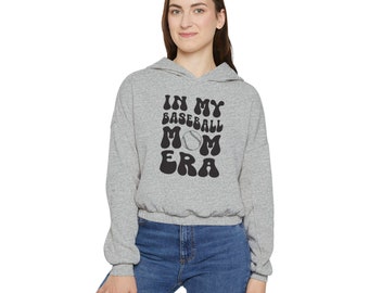 In My Baseball Mom Era - Women's Cinched Bottom Hoodie