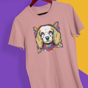Cavachon Dog Lovers: Pop-art Cavachon T-shirt