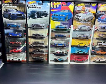 Hot Wheels Kartenständer | Vertikaler Autohalter mit Karton (1-5 Autos)