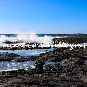 Ocean Views, Black sand beaches, Hawaii Coast line