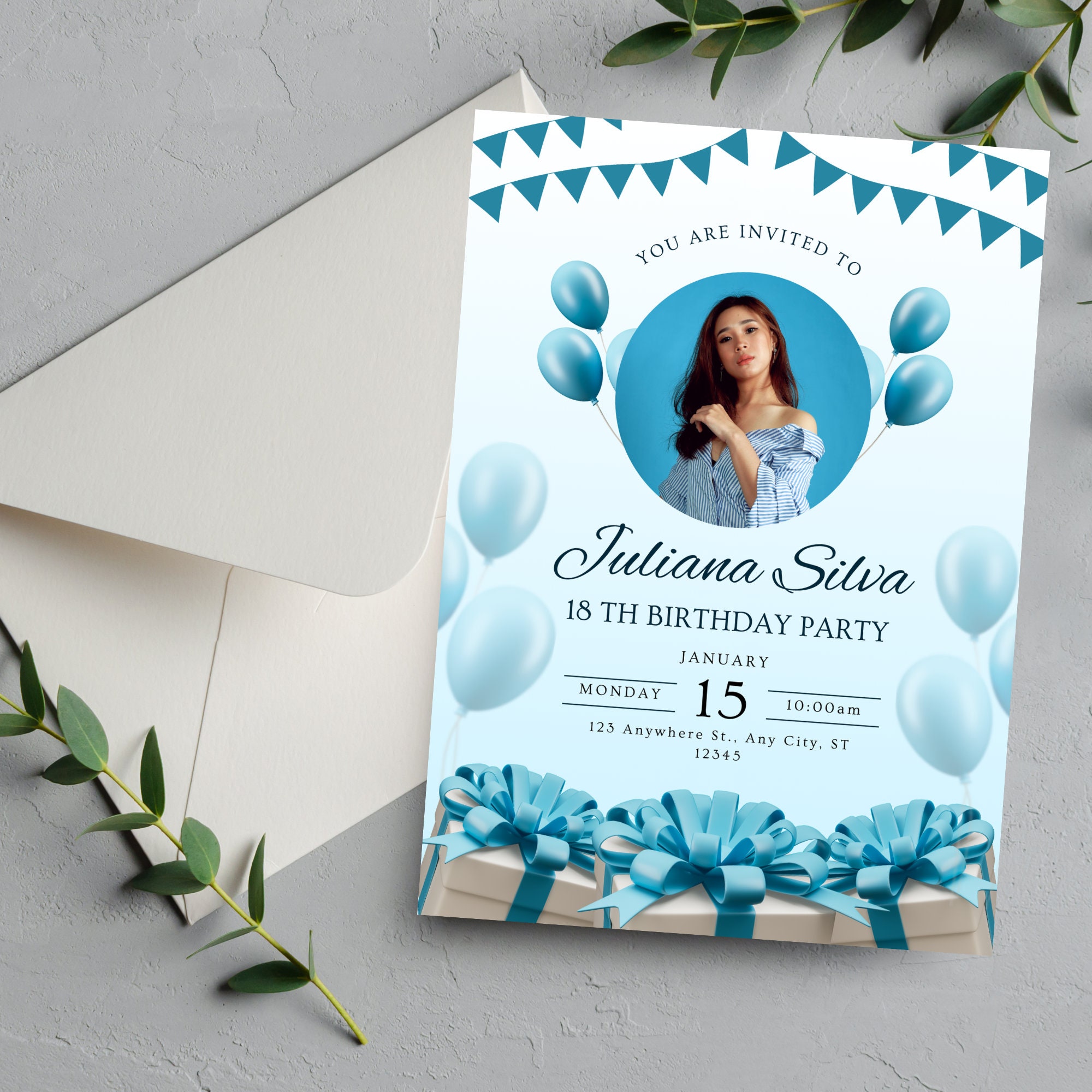 Editable Birthday Invitation Template | Printable Digital Download ...