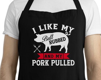 Pulled Pork BBQ Apron | Funny Grill Master Gift