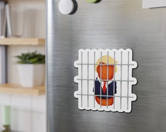 Cheeto Behind Bars Magnet: Political Humor Vinyl Sticker