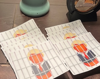 Cheeto Behind Bars Sticker: Political Humor Vinyl Decal