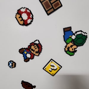 Mario Bros Perler Beads with magnets