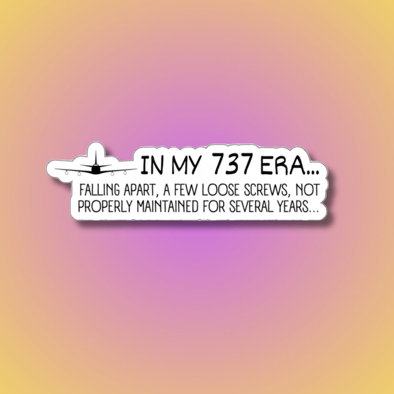 Funny Flight Attendant Airline Sticker, Flight Attendant Gifts for