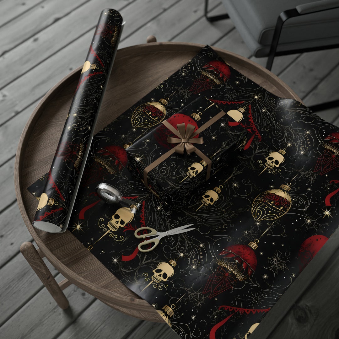Gothic Christmas Wrapping Paper 