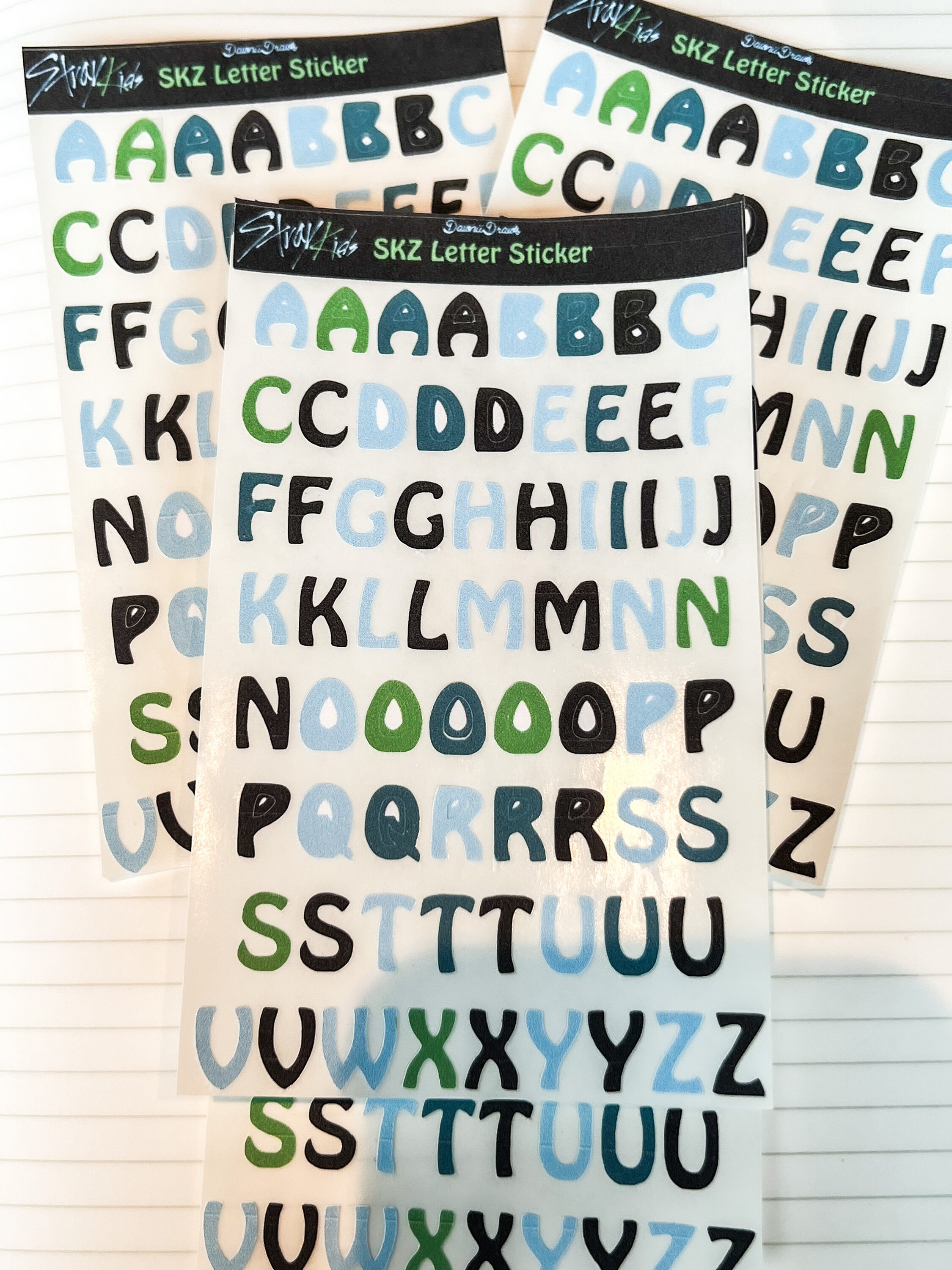 Kpop Boy Group Letter Sticker Sheet - BTS SEVENTEEN NCT Inspired ...
