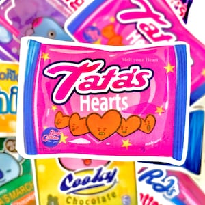 BTS BT21 Candy Calcomanía de pegatina grande / Pegatina BTS /BT21 Pegatina BT21 Inspirada / Pegatinas Chibi / Kpop / polco / Planificadores y Organización