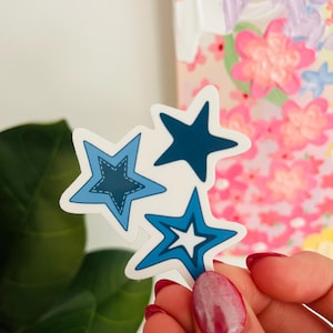 Blue Star Stickers