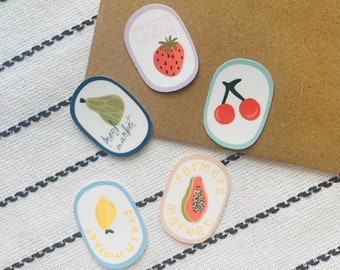 Farmers Market Fruit Stickers