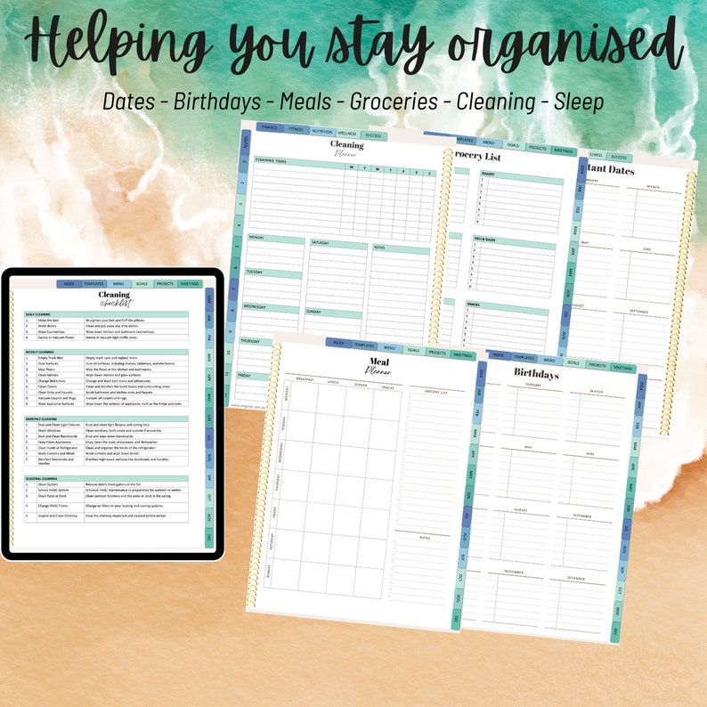 2024 Digital Planner iPad Journal Yearly Planner Monthly Etsy