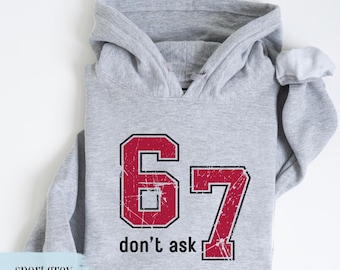 Funny 67 Shirt for Teachers, Six Seven Meme Sweatshirt for Gen Z Gift, 6-7 Humor TShirt for School Workers, Six-Seven Crewneck