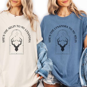 Custom Friend Matching Comfort Colors Shirt, Fourth Wing, Throne of Glass, ACOTAR Merch Shirts, Gifted Friends Shirts, Sister Shirts, Books