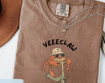 Comfort Colors Crab Shirt for Beach Vibes Nautical T-shirt, Summer Vacation Tee, Cute Summer Shirt Women, Vacation Outfit, Beach Trip TShirt